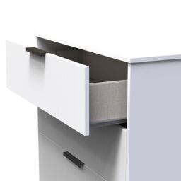 Nashville Ready Assembled Matt White No Effect 3 Drawer Chest (H)791mm (W)766mm (D)395mm - thumbnail 3