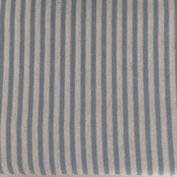 Just So Home Luxury Brushed Cotton Flannelette Duvet Cover (Blue Stripe, Single)