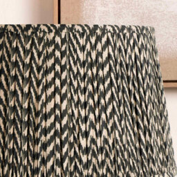 Pacific Lifestyle 35Cm Black Chevron Pleat Lampshade For Table Lamp - thumbnail 2