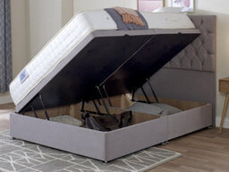 Divan Base Direct Celestia Contemporary Button Backed Fabric Bed Base Only 4Ft6 Double- Verlour Deep Teal - thumbnail 3