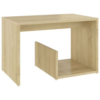 Berkfield Modern Side Table Sonoma Oak 59X36X38 Cm Engineered Wood - image 1