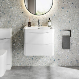 Aveli 600mm Bathroom Vanity Unit Wall Hung Storage Furniture Basin Soft Close White