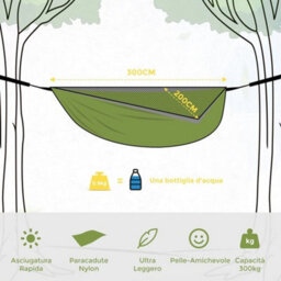 Large Soft Breathable Camping Hammock Holds Up - thumbnail 2
