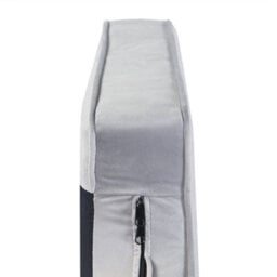 Beliani Right-Hand Chaise Longue Allier Velvet Light Grey - thumbnail 8