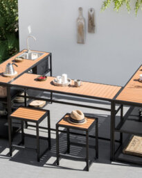 Beliani Garden Chair Avetrana Metal Black - thumbnail 2