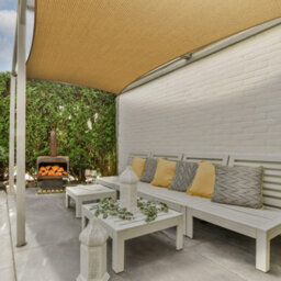 Beige 2X2.5M Rectangular Shade Sail Uv Resistant - thumbnail 8