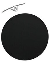 "Mirroroutlet Circulus - Black Metal Framed Round Window Wall Mirror 31"" X 31"" (80X80Cm)" - thumbnail 5