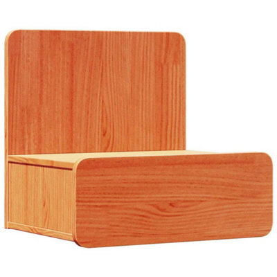 Berkfield Classic Bedside Table Wax Brown 44 X 32.5 X 40 Cm Solid Pine Wood - image 1