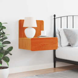 Berkfield Classic Bedside Table Wax Brown 44 X 32.5 X 40 Cm Solid Pine Wood - thumbnail 4