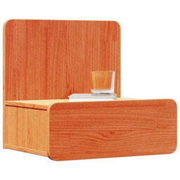 Berkfield Classic Bedside Table Wax Brown 44 X 32.5 X 40 Cm Solid Pine Wood - thumbnail 3