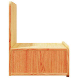 Berkfield Classic Bedside Table Wax Brown 44 X 32.5 X 40 Cm Solid Pine Wood - thumbnail 7