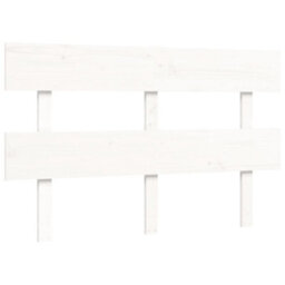 Berkfield Bed Frame With Headboard White Small Double Solid Wood - thumbnail 8