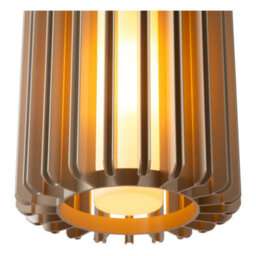 Lucide Lambres Pendant Light - 3Xe27 - Taupe - thumbnail 5