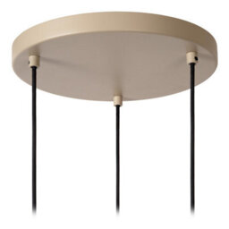 Lucide Lambres Pendant Light - 3Xe27 - Taupe - thumbnail 6
