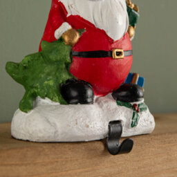 Samuel Alexander 13Cm Premier Christmas Stocking Hanger Decoration In Santa Design - thumbnail 4