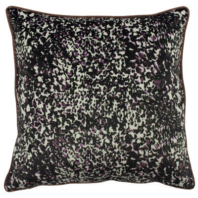 Furn. Mika Leopard Print Velvet Cushion Cover - image 1