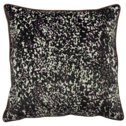 Furn. Mika Leopard Print Velvet Cushion Cover - thumbnail 1
