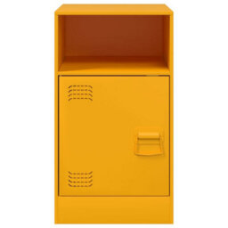 Berkfield Bedside Cabinets 2 Pcs Mustard Yellow 34.5X39X62 Cm Steel - thumbnail 5