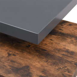 Furniture in Fashion Hugo Rotating Wooden Coffee Table In Grey And Rustic Oak - thumbnail 8