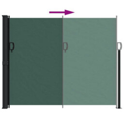 Walplus Retractable Side Awning Garden Sun Shade Canopy Gazebo For Back Door, Porch, Patio Dark Green 160X600 Cm - thumbnail 5
