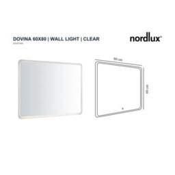 Nordlux Dovina 60 Indoor Bathroom Wall Light In Clear (Height) 60Cm - thumbnail 3