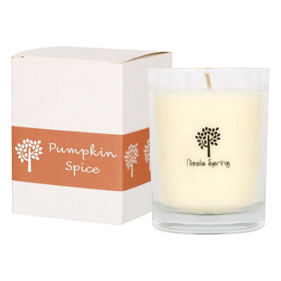 Nicola Spring Pumpkin Spice Scented Candle - 160G 28H Natural Single Wick Soy Wax Aromatherapy Candle Home Fragrance - image 1