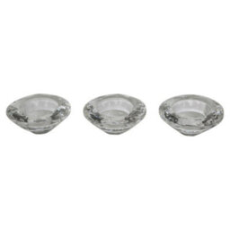 Urbn-Living Urbnliving 7Cm Diameter Set Of 3 Glass Tealight Holders - thumbnail 3