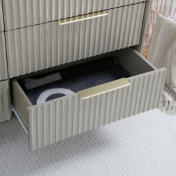 Monza 6 Chest Of Drawer With Fluted Front Grey - thumbnail 5