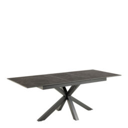 Furniture To Go Heaven Extendable Dining Table With Ceramic Black Top (L) 210Cm Seats Up To 6 - thumbnail 3