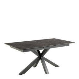 Furniture To Go Heaven Extendable Dining Table With Ceramic Black Top (L) 210Cm Seats Up To 6 - thumbnail 1