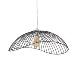 Valuelights Covelas Wavy Wire Design Easy Fit Ceiling Light Shade In Black Metal Finish (D)59Cm - thumbnail 5