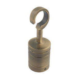 Ropeservices Uk 4 X 36mm Antique Brass Decking Rope Hook Fittings Fixings Barrier Set - thumbnail 2