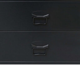 Berkfield Chest Of Drawers Metal Industrial Style 78X40X93 Cm Black - thumbnail 7