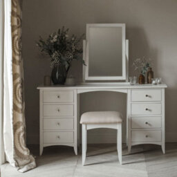 Statement Furniture Edward Hopper White Dressing Table Mirror - thumbnail 2