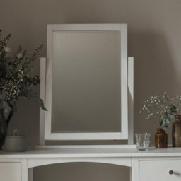 Statement Furniture Edward Hopper White Dressing Table Mirror - thumbnail 1