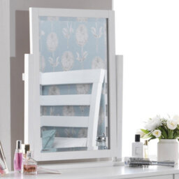 Statement Furniture Edward Hopper White Dressing Table Mirror - thumbnail 4