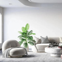 Large Artificial Tropical Palm Tree Realistic Faux Plant For Home, Office , Indoor Décor - thumbnail 3