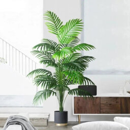 Large Artificial Tropical Palm Tree Realistic Faux Plant For Home, Office , Indoor Décor - thumbnail 1