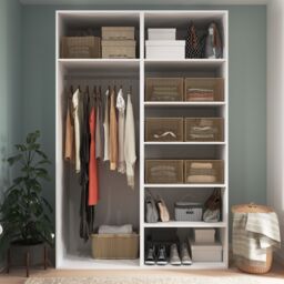 GoodHome Atomia Freestanding White Particle Board Mirrored Wardrobe (H)2250mm (W)1500mm (D)635mm - thumbnail 5