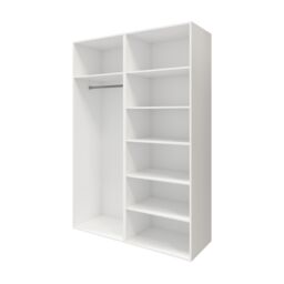 GoodHome Atomia Freestanding White Particle Board Mirrored Wardrobe (H)2250mm (W)1500mm (D)635mm - thumbnail 3