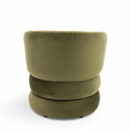 Accent Swivel Chair In Sage Green Velvet Fabric - thumbnail 7