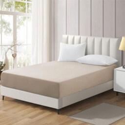 Ameha Cream Fitted Sheet Anti Allergic Extra Deep 25 Cm Bedsheet Single Microfiber Hypoallergenic Durable Bedsheet(90X190Cm) - thumbnail 9