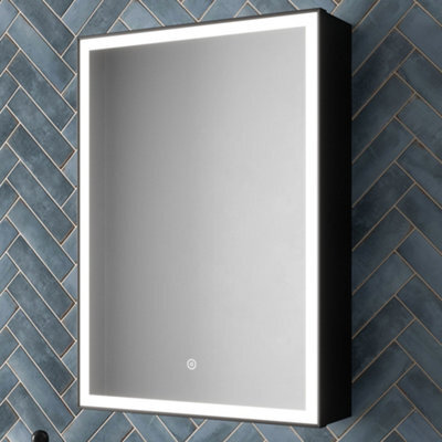 Affine Led Bathroom Mirror Cabinet Demister Shaver Socket Touch Wall Mounted 750X500mm - image 1