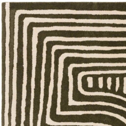 Handmade Easy To Clean Modern Abstract Wool Rug For Living Room Dining Room & Bedroom-120Cm X 170Cm - thumbnail 2
