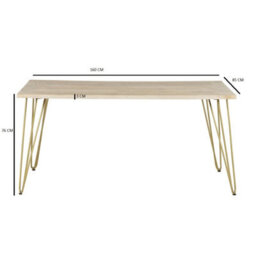 Dallas Mango Wood Rectangular Dining Table Set With 4 Chairs - thumbnail 5