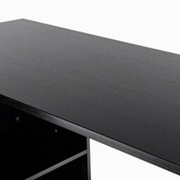 Homcom Computer Desk Table Workstation L Shape File Cabinet Black Home Office - thumbnail 9