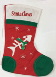 Anker Cat 'santa Claws' Christmas Stocking