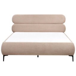 Beliani Bed Boucle Lessay 160 X 200 Cm (Eu King Size) Taupe - thumbnail 5