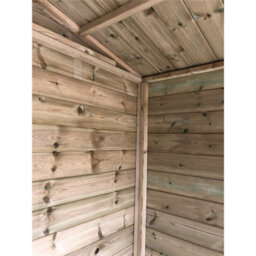 Marlborough - 8 X 14 Pressure Treated T&g Wooden Summerhouse + Overhang + Long Windows (8Ft X 14Ft) / (8' X 14') (8X14) - thumbnail 3