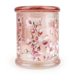 Candlelight Large Glass Jar Candle - Cherry Blossom & Sakura - thumbnail 1
